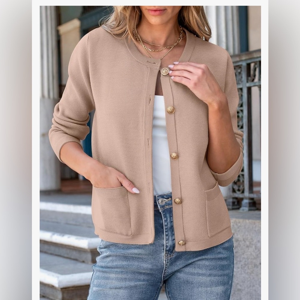 NWT ANRABESS Women’s  Cardigan Sweater Button Down size small